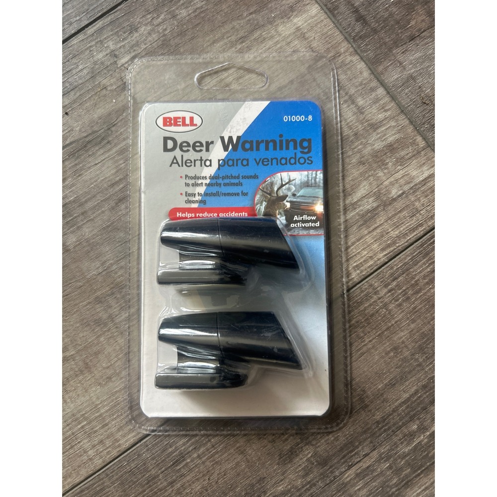 Bell Automotive Deer Warning Whistles Black Airflow Activated 2 Pack‎ 01000-8